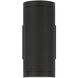 Plaza 100 LED 9.13 inch Black Outdoor Wall Mount